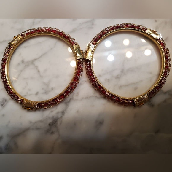 Coomi gold plated bangles/bracelets - Picture 13 of 14